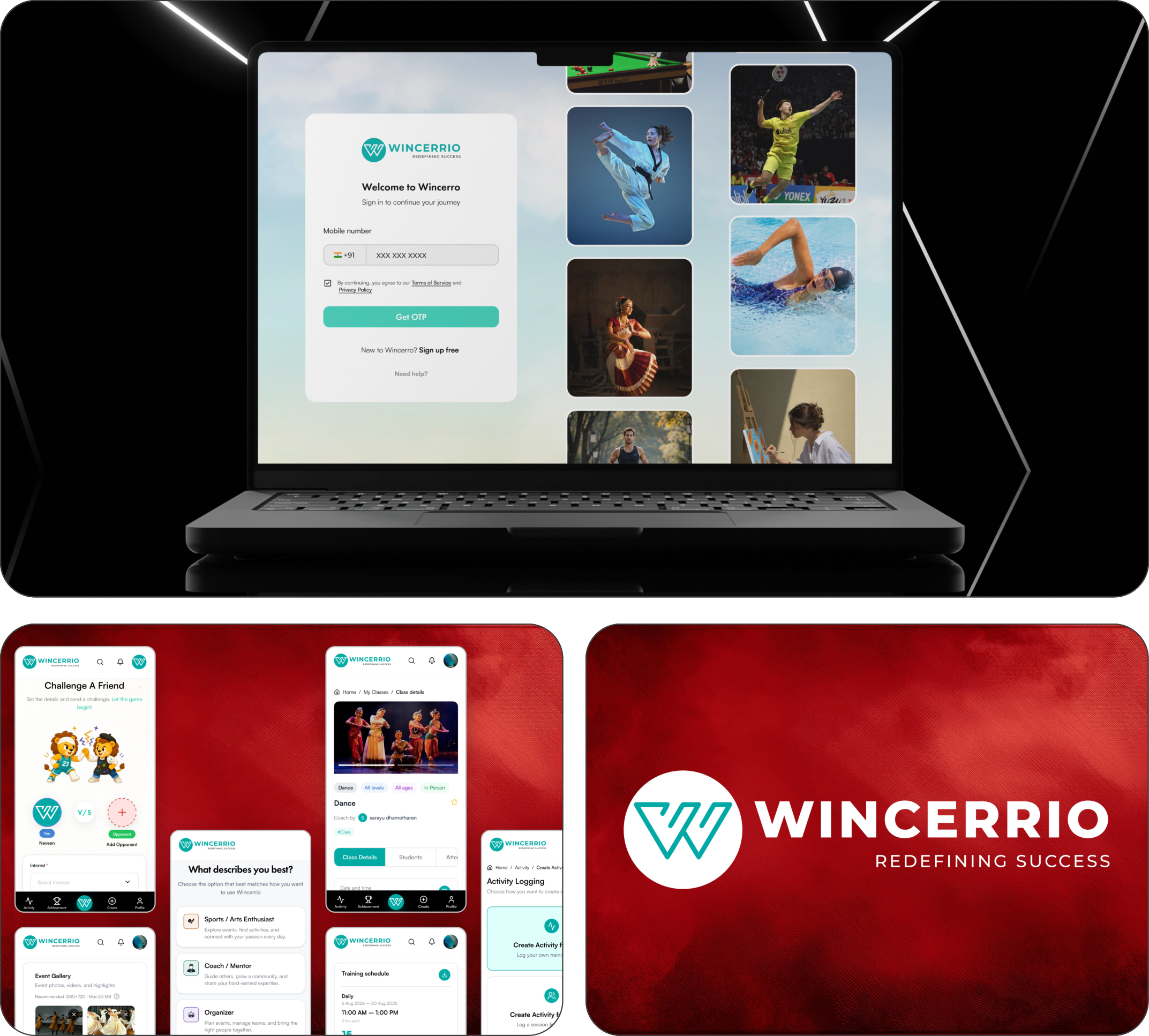 Wincerrio built for sports and arts ecosystems across devices