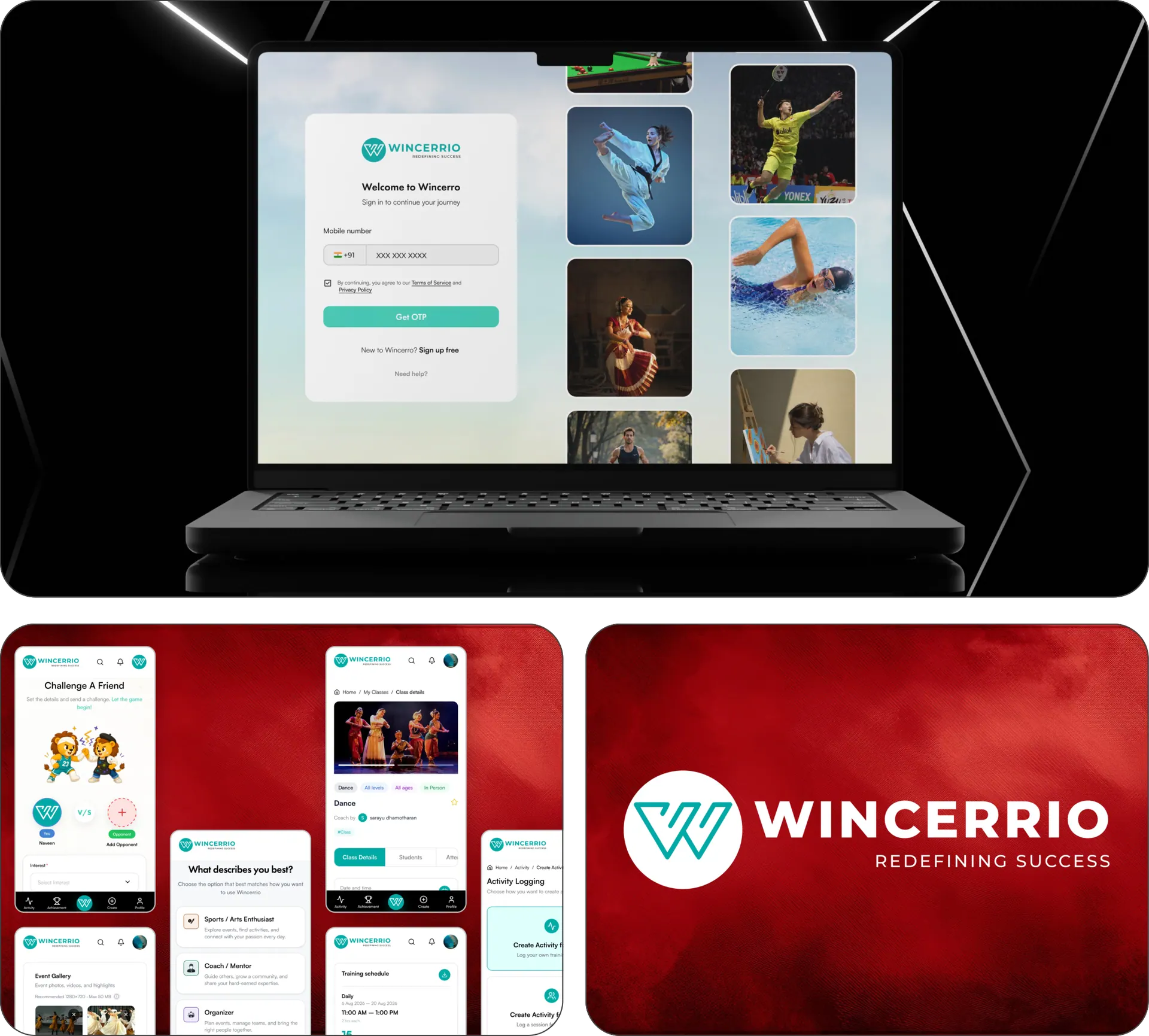 Wincerrio built for sports and arts ecosystems across devices